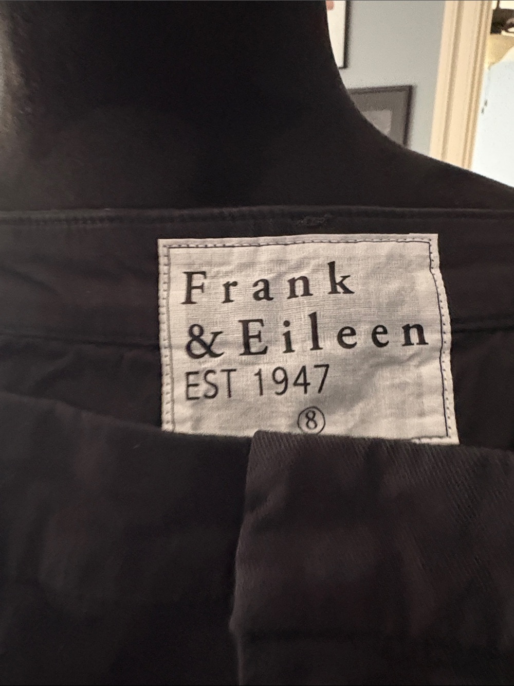Frank & Eileen Black Womans  Straight-Leg / cropped  Pants - Picture 3 of 4